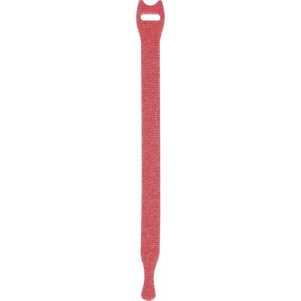 TOOLCRAFT KL12X200BC Kardborreband-bundtband för paketering Statisk del och fleecedel (L x B) 200 mm x 12 mm Vit, Svart