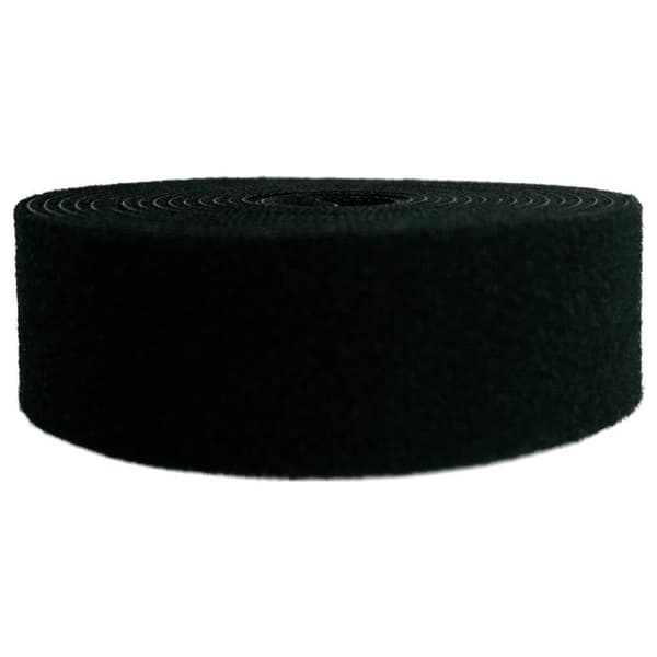 TOOLCRAFT KL16X3000C Kardborreband för paketering Statisk del och fleecedel (L x B) 3000 mm x 16 mm Svart 2 st