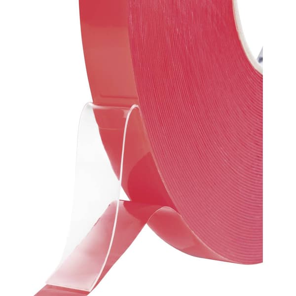 TOOLCRAFT 5310B19L3C 5310B19L3C Dubbelsidiga tejp Transparent (L x B) 3 m x 19 mm 1 st