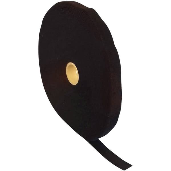 FASTECH® T0602099991125 Kardborreband för paketering Statisk del och fleecedel (L x B) 25000 mm x 20 mm Svart 25 m