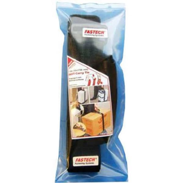 FASTECH® 923-330-Bag Kardborreband med bälte Statisk del och fleecedel (L x B) 1700 mm x 50 mm Svart 1 st