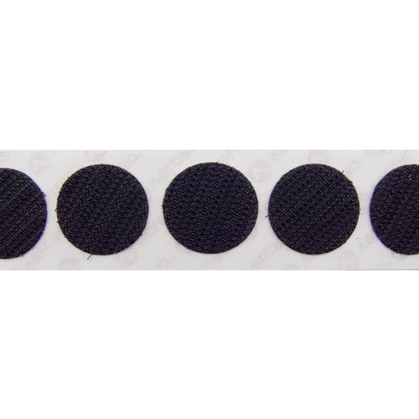 VELCRO® E28801933011425 Kardborreband-punkter för fastlimning Statisk del (Ø) 19 mm Svart 1120 st