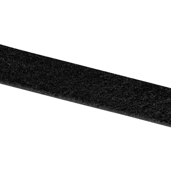 VELCRO® E001025330F1825 Kardborreband för fastlimning Fleecedel (L x B) 25000 mm x 25 mm Svart 25 m