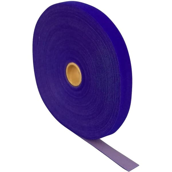 FASTECH® T0602004261125 Kardborreband för paketering Statisk del och fleecedel (L x B) 25000 mm x 20 mm Blå 25 m