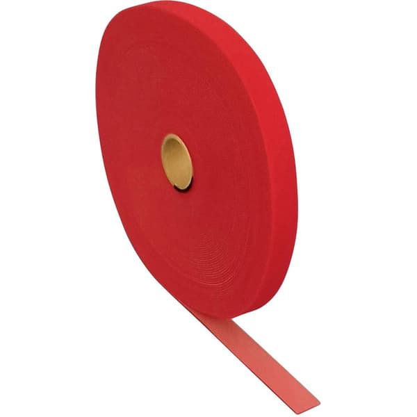 FASTECH® T0605013391125 Kardborreband för paketering Statisk del och fleecedel (L x B) 25000 mm x 50 mm Röd 25 m