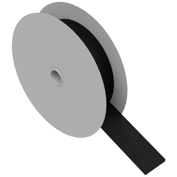Hebotec 11-KE20005FRT Kardborreband för paketering Statisk del och fleecedel (L x B) 5000 mm x 20 mm Svart 5 m