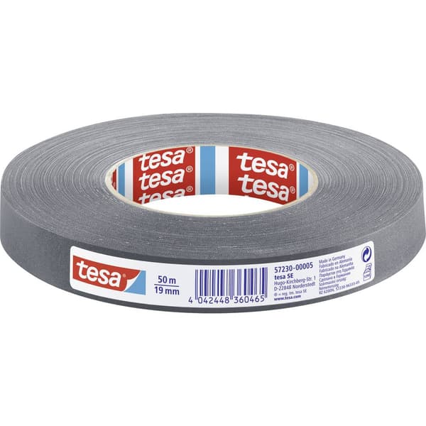 tesa PERFECT 57230-00005-02 Tygtejp tesa® extra Power Grå (L x B) 50 m x 19 mm 1 st
