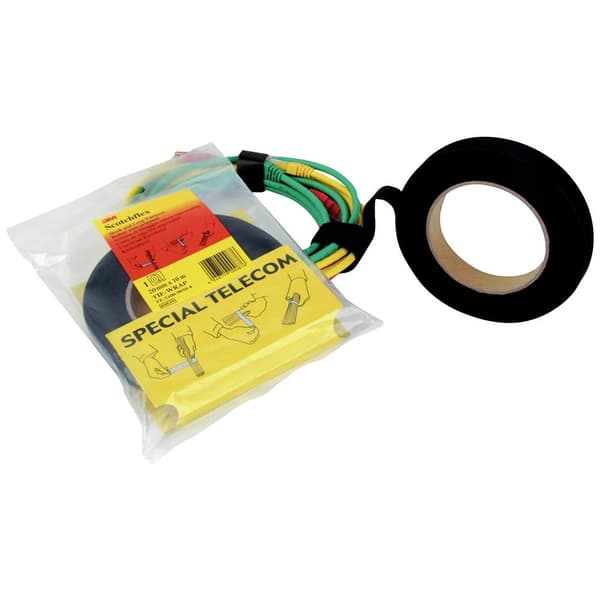 3M FE-5100-9030-4 Kardborreband för paketering Statisk del och fleecedel (L x B) 10000 mm x 20 mm Svart 10 m