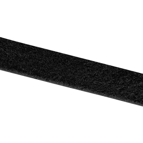 VELCRO® E00102533011425 Kardborreband för fastlimning Fleecedel (L x B) 25000 mm x 25 mm Svart 25 m