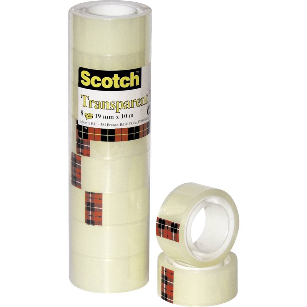 3M 5501910 5501910 Tejp Scotch® 550 Transparent (L x B) 10 m x 19 mm 8 st
