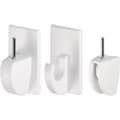Miniatyrbild 1 av 3: tesa POWERSTRIPS® Vario gardinkrokar Vit