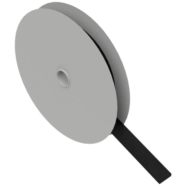 Hebotec 11-KE10002,5FRT Kardborreband för paketering Statisk del och fleecedel (L x B) 2500 mm x 10 mm Svart 2.5 m