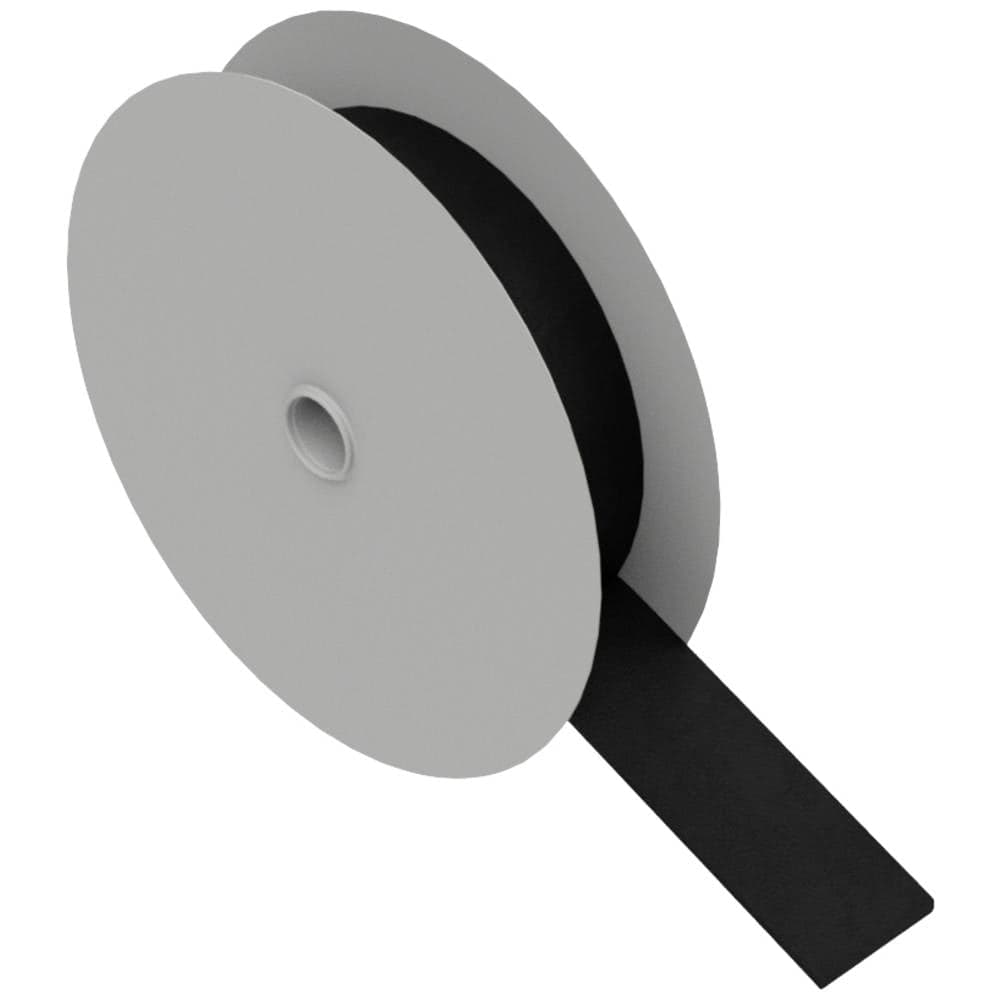 Kardborreband för paketering Statisk del och fleecedel (L x B) 1000 mm x 20 mm Svart Hebotec 11-KE20001FRT 1 m