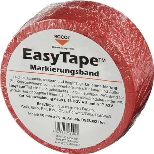 Rocol RS56002 RS56002 Markeringstejp EasyTape™ Röd (L x B) 33 m x 50 mm 1 st