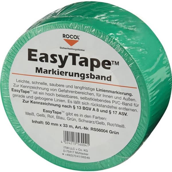 Rocol RS56004 RS56004 Markeringstejp EasyTape™ Grön (L x B) 33 m x 50 mm 1 st