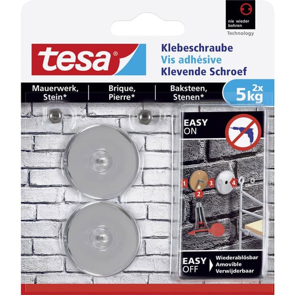 tesa 77906 tesa® vidhäftande skruv rund Metall