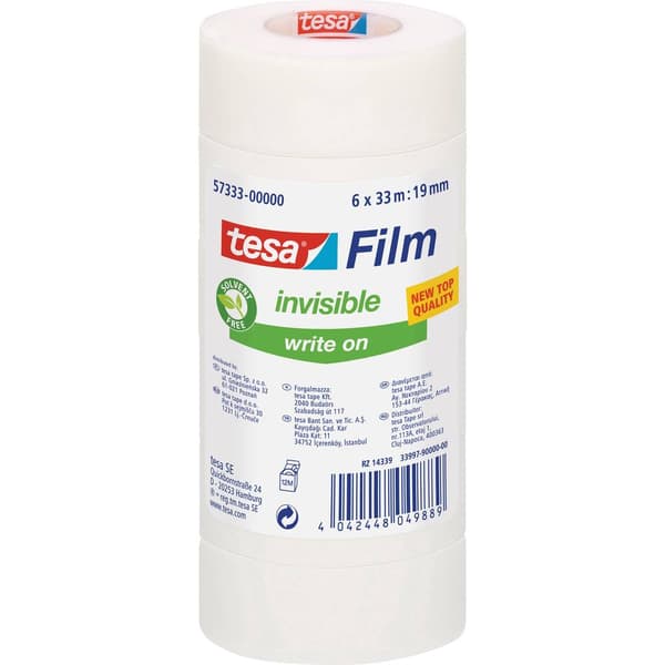 tesa 57333-00000-03 tesafilm Invisible Matt (L x B) 33 m x 19 mm 6 st