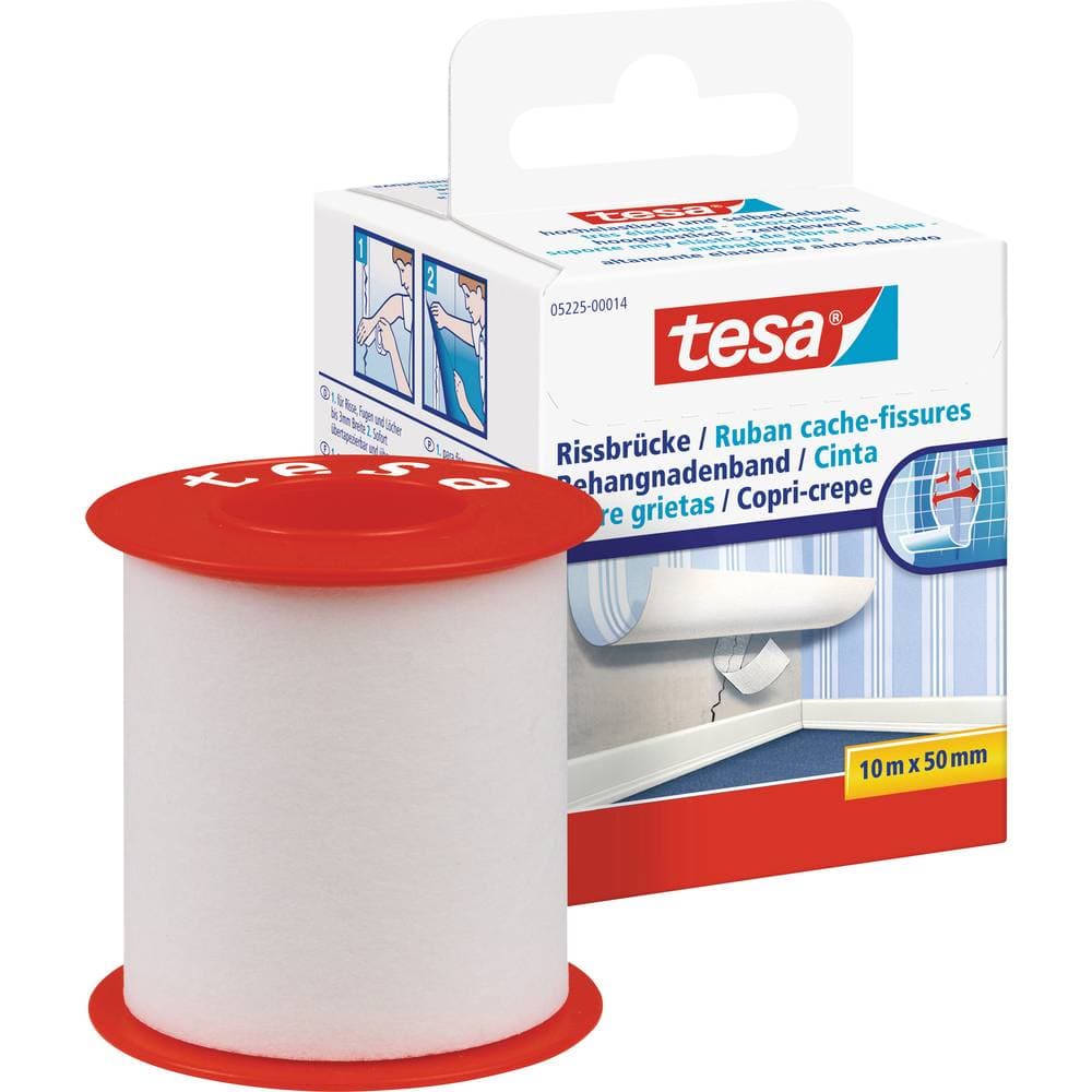 tesa Tesa 05225-00014-02 Gipstejp Vit (L x B) 10 m x 50 mm 1 st