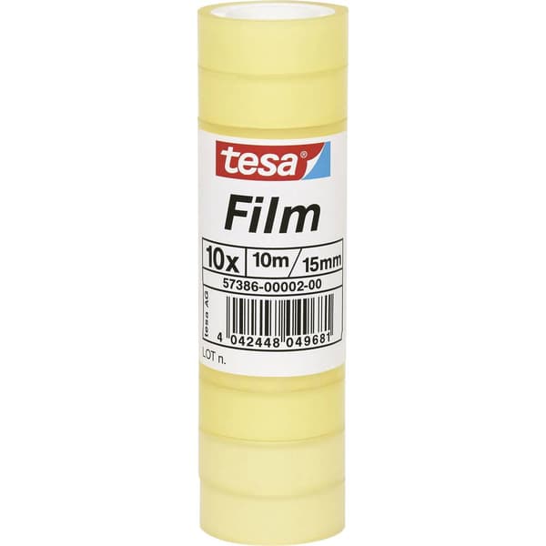tesa 57386-00002-04 tesafilm Standard Transparent (L x B) 10 m x 15 mm 10 st