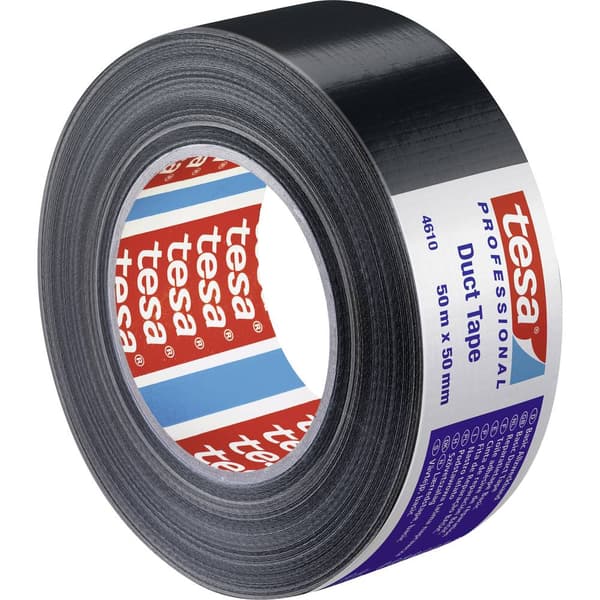 tesa 04610-00004-00 Tygtejp tesa® Professional Svart (L x B) 50 m x 50 mm 1 st