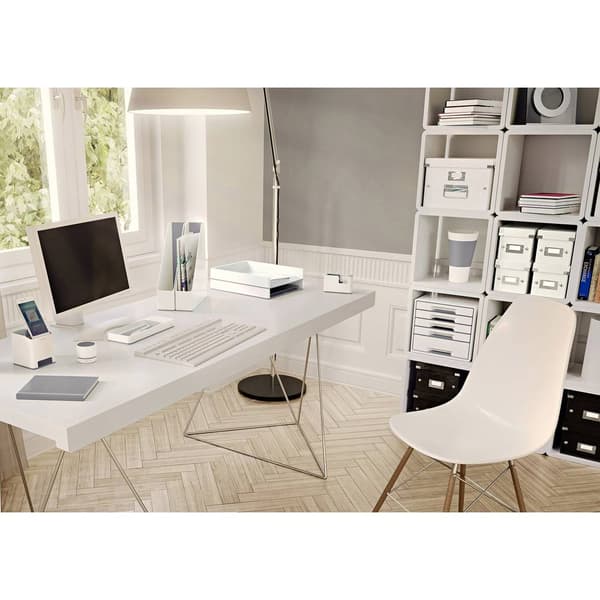 Leitz Tejpdispenser WOW Duo Colour Vit, Grå Rullbredd (max.): 19 mm Rullängd (max.) 33 m