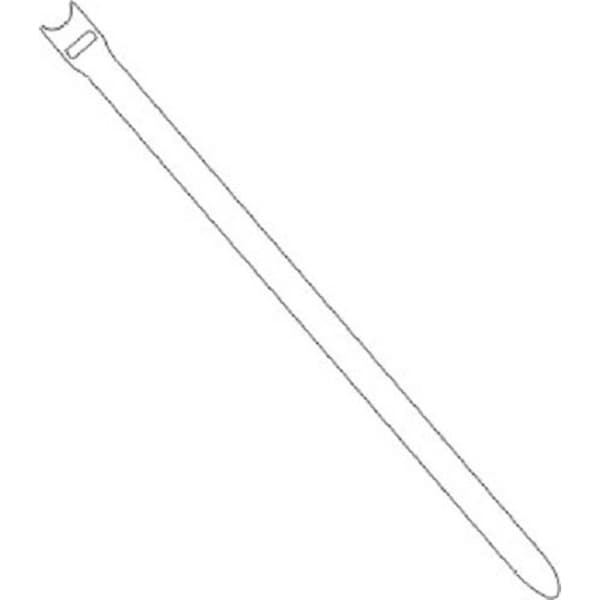 TRU COMPONENTS 801-010-Bag Kardborreband-bundtband för paketering Statisk del och fleecedel Vit 10 st