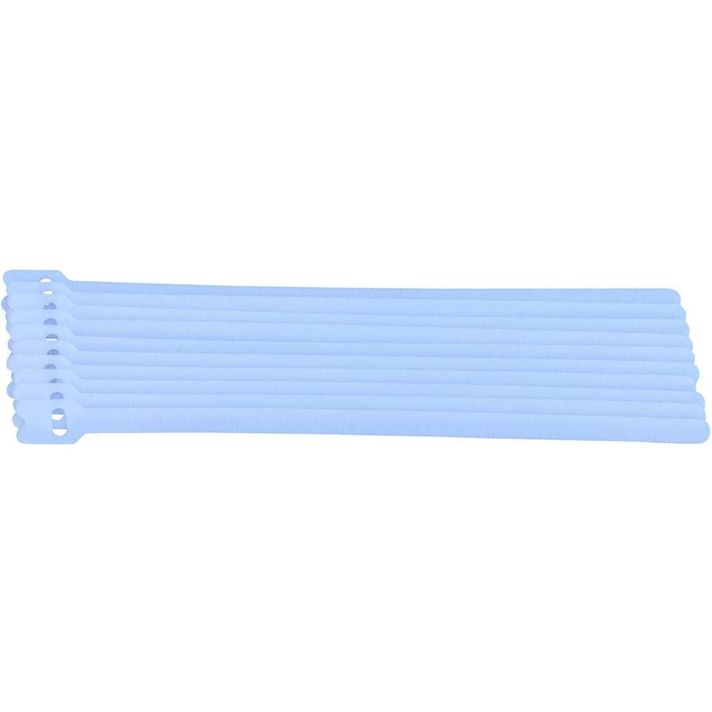 Kardborreband-bundtband för paketering Statisk del och fleecedel Vit TRU COMPONENTS 801-010-Bag 10 st