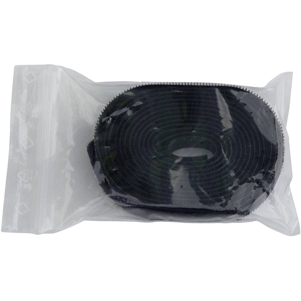 Kardborreband för att sy fast Statisk del och fleecedel Svart TRU COMPONENTS 680-330-Bag 1 par