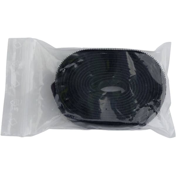 TRU COMPONENTS 680-330-Bag Kardborreband för att sy fast Statisk del och fleecedel Svart 1 par