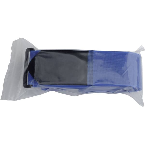 TRU COMPONENTS 922-0426-Bag Kardborreband-bagageband med bälte Statisk del och fleecedel Blå 1 st