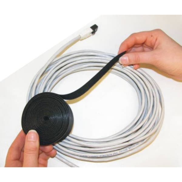 TRU COMPONENTS 910-650-Bag Kardborreband för paketering Statisk del och fleecedel (L x B) 1000 mm x 20 mm Grön 1 m