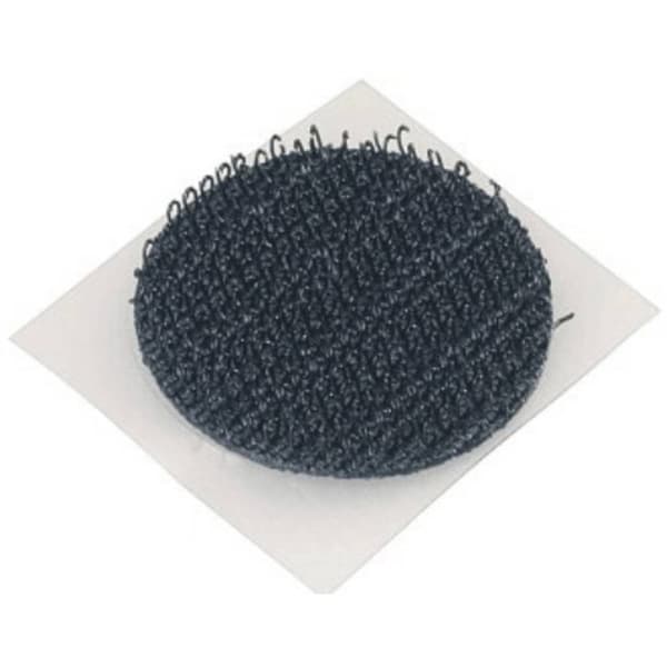 TRU COMPONENTS 684-330-Bag Kardborreband-punkter för fastlimning Statisk del och fleecedel (Ø) 47 mm Svart 4 par
