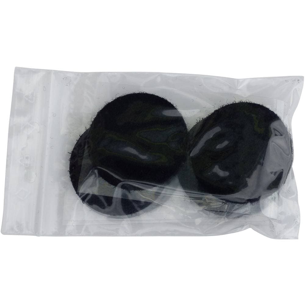 Kardborreband-punkter för fastlimning Statisk del och fleecedel (Ø) 47 mm Svart TRU COMPONENTS 684-330-Bag 4 par