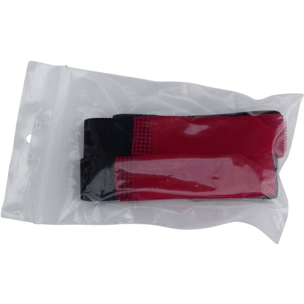 TRU COMPONENTS 693-330-Bag Kardborreband med bälte Statisk del och fleecedel (L x B) 400 mm x 20 mm Röd/Svart 2 st