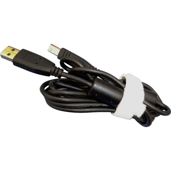 TRU COMPONENTS 800-010-Bag Kardborreband-bundtband för paketering Statisk del och fleecedel Vit 10 st