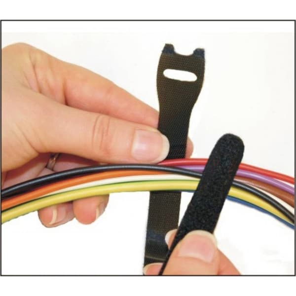 TRU COMPONENTS 803-330-Bag Kardborreband-bundtband för paketering Statisk del och fleecedel (L x B) 300 mm x 16 mm Svar