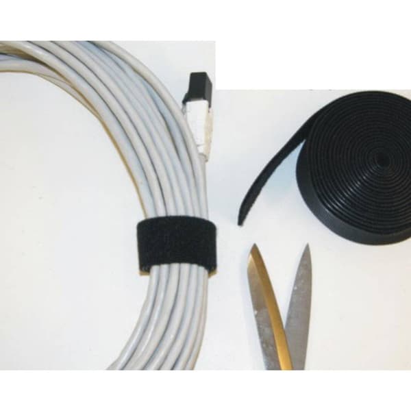 TRU COMPONENTS 910-750-Bag Kardborreband för paketering Statisk del och fleecedel (L x B) 1000 mm x 20 mm Gul 1 m