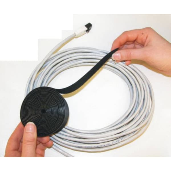 TRU COMPONENTS 910-750-Bag Kardborreband för paketering Statisk del och fleecedel (L x B) 1000 mm x 20 mm Gul 1 m
