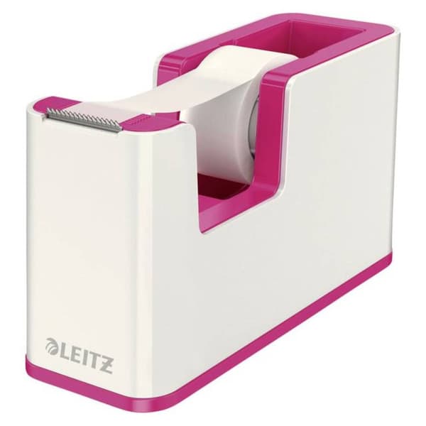 Leitz Tejpdispenser WOW 5364 Vit, Rosa Rullbredd (max.): 19 mm Rullängd (max.) 33 m