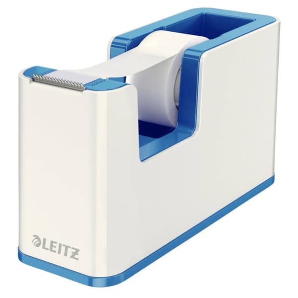 Leitz Tejpdispenser WOW 5364 Vit, Blå Rullbredd (max.): 19 mm Rullängd (max.) 33 m