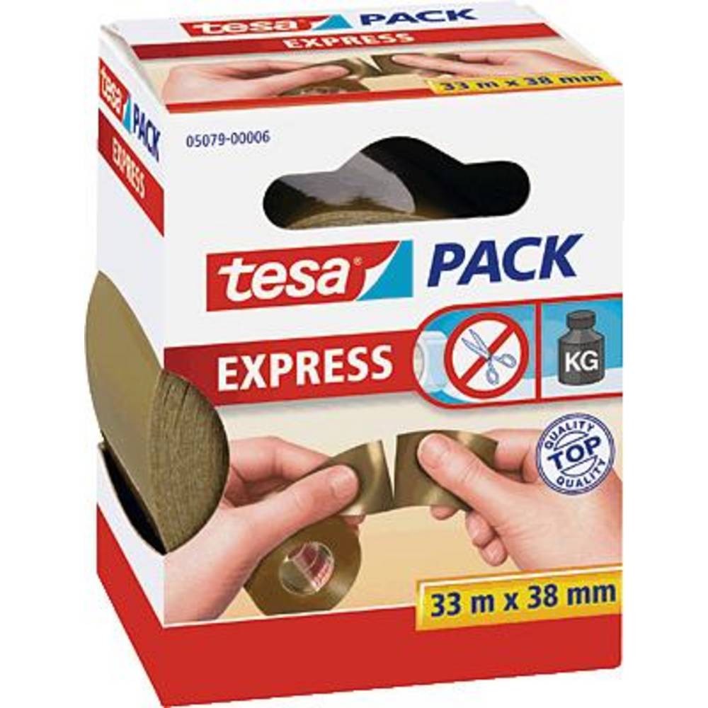 tesa EXPRESS 05079-00006-01 Packtejp tesapack® Brun (L x B) 50 m x 38 mm 1 st
