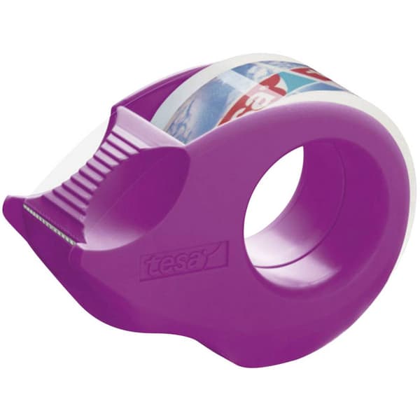 tesa Tejpdispenser 58230-00 Svart, Lila, Rosa, Blå Rullbredd (max.): 19 mm Rullängd (max.) 10 m