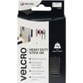 Miniatyrbild 1 av 2: VELCRO® VEL-EC60239 Kardborreband för fastlimning Statisk del och fleecedel, Extra stark (L x B) 100 mm x 50 mm Svart 2