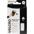 Miniatyrbild 1 av 2: VELCRO® VEL-EC60249 Kardborreband-punkter för fastlimning Statisk del och fleecedel, Extra stark (Ø) 45 mm Vit 6 par