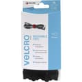 Miniatyrbild 1 av 2: VELCRO® VEL-EC60466 Kardborreband-bundtband för paketering Statisk del och fleecedel (L x B) 200 mm x 12 mm Svart 15 st
