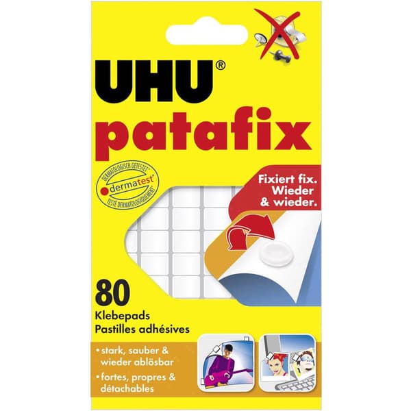 UHU Patafix fästkuddar Vit