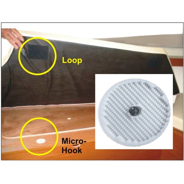 FASTECH® 703-330-Bag Krokbräda för fastskruvning Statisk del Svart 4 st