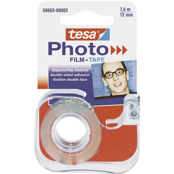 tesa Photo Tesa fotofilm i packtejpshållare / 56663-00002-00 7,5 mx12mm Transparent