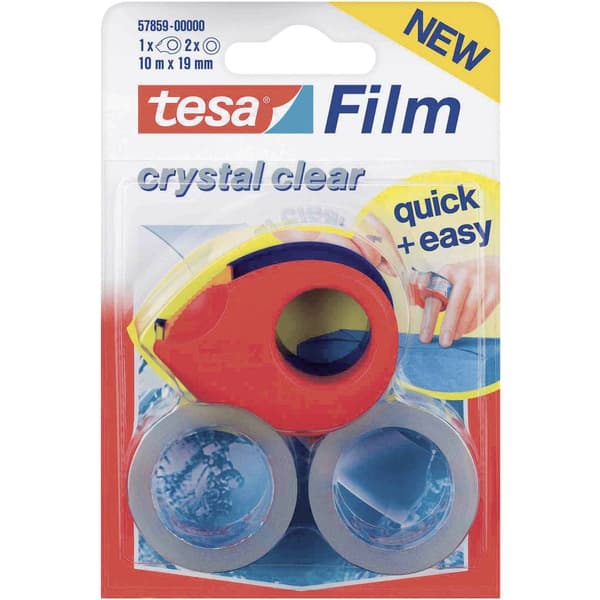 tesa 57859-00000-13 tesafilm kristallklar Transparent (L x B) 10 m x 19 mm 2 st