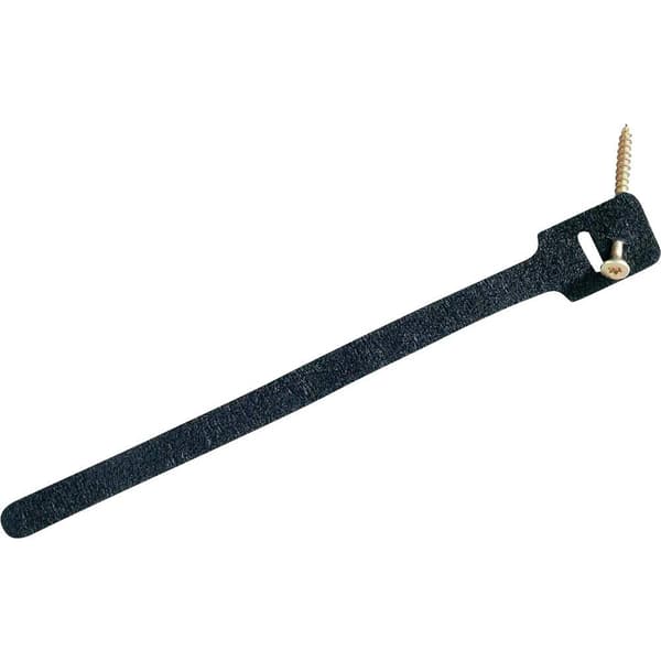 FASTECH® 894-008 Kardborreband-bundtband för fastskruvning Statisk del och fleecedel (L x B) 225 mm x 13 mm Svart 10 st